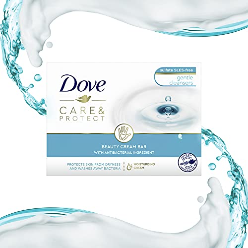 Dove Care & Protect Jabón de manos Protege la piel de la sequedad con efecto antibacteriano 100 g