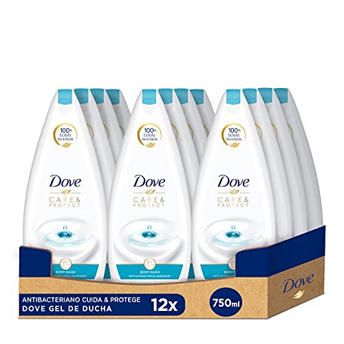 Dove Cuida y Protege Gel de Ducha Antibacteriano 750ml - Pack de 12