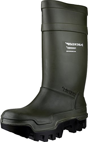 DunlopC662933 S5 THERMO+ , Botas de caña alta de goma Unisex, Verde (Groen 08), 45 EU