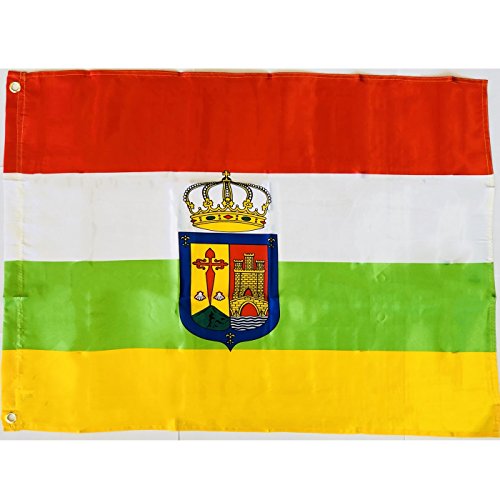 Durabol Bandera de La Rioja Comunidades autónomas de España 60 * 90 cm Satin 2 Anillas metálicas fijadas en el Dobladillo