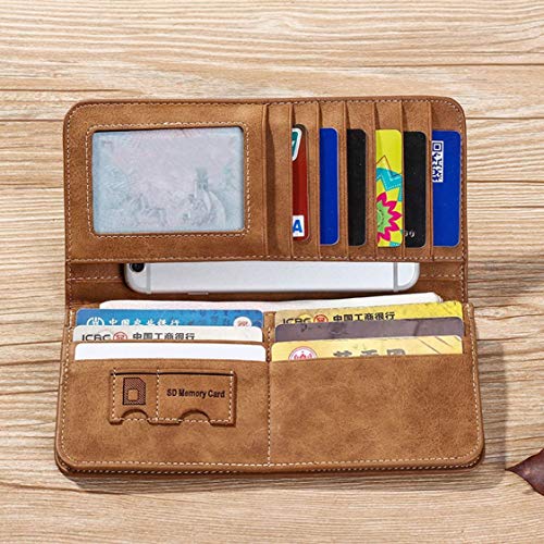 Dynamovolition Vintage Long Soft PU Cartera de Cuero Monedero Masculino Ultra-Delgado Hombres de Negocios Billfold Smooth Touch Titulares de Tarjetas de Gran Capacidad