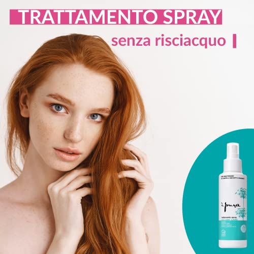 È Pura - Spray Volumen - Tratamiento en Spray de Efecto Voluminizador para Cabellos Finos, Uso Diario en Cabellos Secos o Mojados - Fórmula con Aceite de Bambú y de Linaza - Sin Aclarado - 125 ml