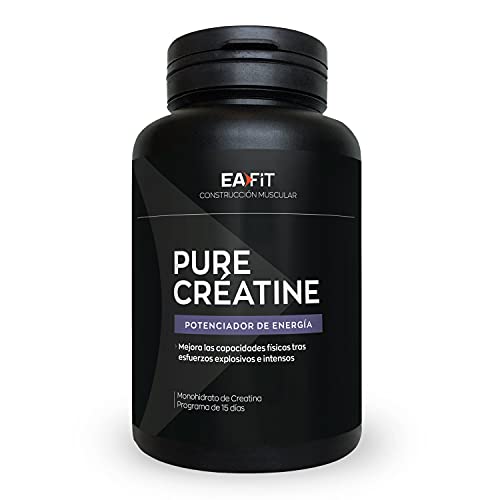 EAFIT Pure Creatine - 90 Cápsulas - Monohidrato de creatina (3 000 Mg) - Explosividad - Esfuerzos intensos - Marca francesa - Certificado antidopaje