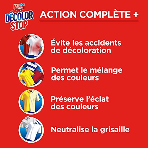 Eau Ecarlate Décolor Stop Action Complète - 28 Lingettes - Taille XXL