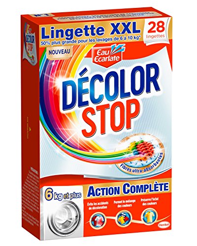 Eau Ecarlate Décolor Stop Action Complète - 28 Lingettes - Taille XXL