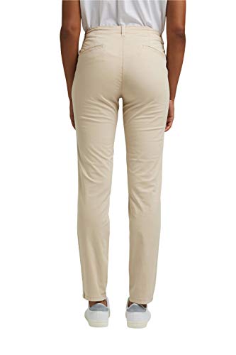 edc by Esprit Stretch Chino Pima Pantalones, Beige (Beige 270), 36W / 30L para Mujer