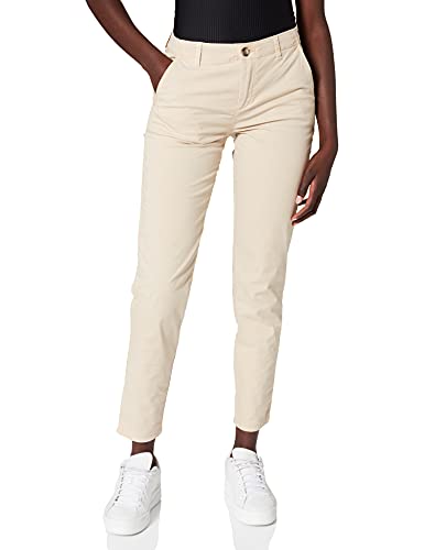 edc by Esprit Stretch Chino Pima Pantalones, Beige (Beige 270), 36W / 30L para Mujer