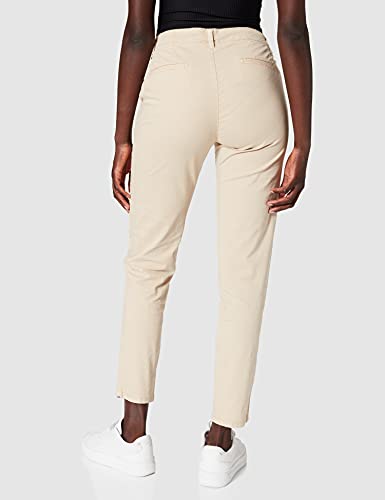 edc by Esprit Stretch Chino Pima Pantalones, Beige (Beige 270), 36W / 30L para Mujer