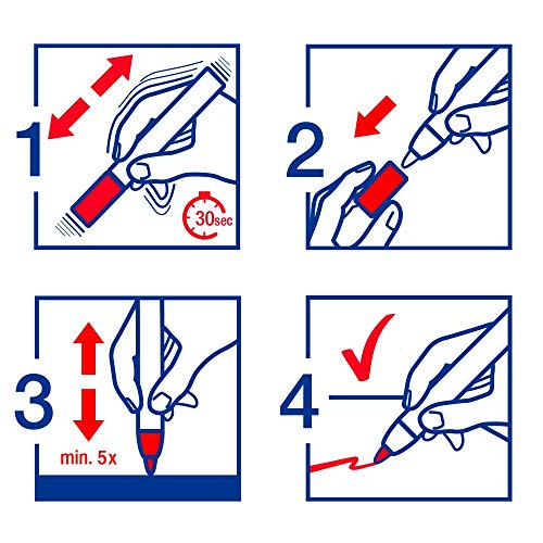 edding 780 marcador de tinta opaca - blanco - 10 rotuladores - punta redonda 0,8 mm - para metal, vidrio, piedras o plástico - resistente al calor, permanente, no mancha, impermeable