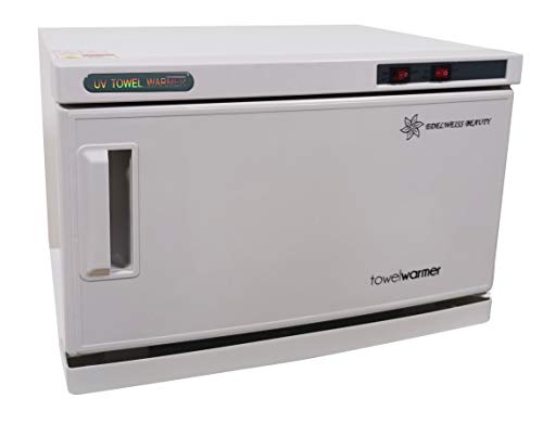 EDELWEISS BEAUTY Calentadores de Toallas 2 EN 1 Esterilizador de Toallas UV Gabinete Profesional (16L / 200W)