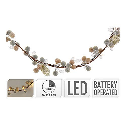 EDP 72075 Guirnalda Perlas Decorativa 35 Led, Multicolor, 180 cm