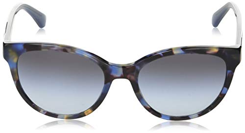 Emporio Armani 0EA4140 Gafas, Blue Havana/Blue Shaded, 55/19/140 para Mujer