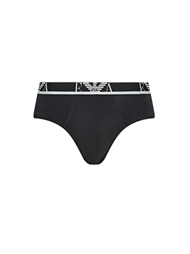 Emporio Armani Monograma Calzoncillos, Hombre, Negro/Verde, M