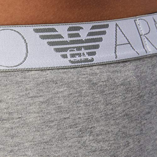 Emporio Armani Underwear Brief Iconic Logoband Calzoncillos, Gris Claro, L para Mujer