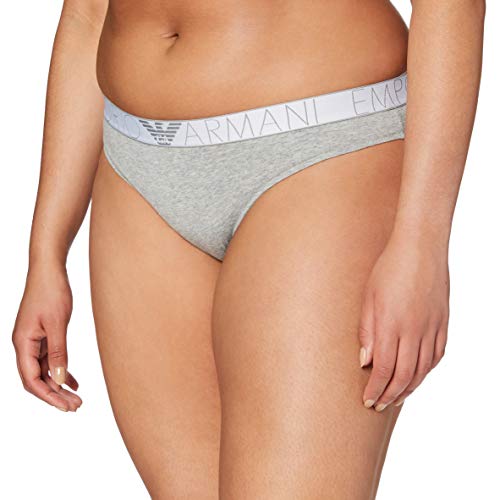 Emporio Armani Underwear Brief Iconic Logoband Calzoncillos, Gris Claro, L para Mujer