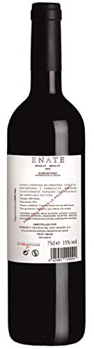 ENATE Merlot-Merlot - Vino Tinto - D.O. Cabernet - 75cl - Vino Tinto de Amplio y Complejo Abanico Aromático - Recuerdos de Frutos Rojos y Notas Balsámicas y Especiadas