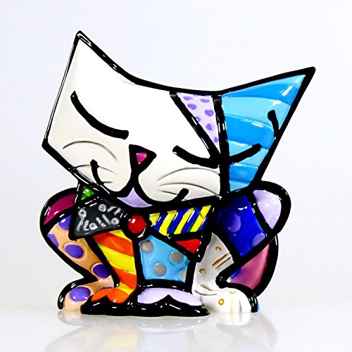 Enesco, Figura de gato multicolor por Romero Britto,Enesco