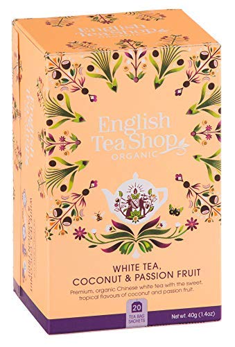 English Tea Shop Té blanco orgánico con coco y maracuyá - 1 x 20 bolsitas de té (40 gramos)