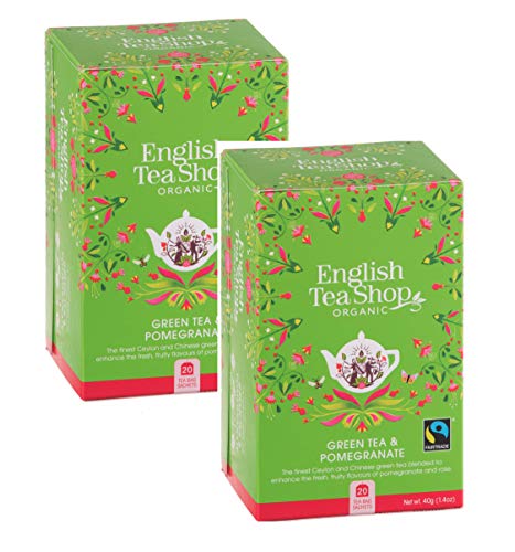 English Tea Shop - Té verde orgánico y de comercio justo, 2 x 20 sobres (80 gramos)