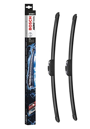 Escobilla limpiaparabrisas Bosch Aerotwin AR550S, Longitud: 550mm/530mm – 1 juego para el parabrisas (frontal)