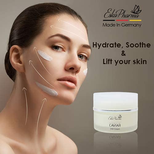 Eskapharma Caviar Essence Crème 24H Crema facial antiarrugas para mujeres y hombres (50ML)