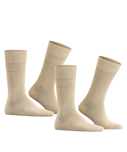 ESPRIT Basic Easy 2-Pack Algodón para Verano De Trabajo para Hombres con Resistencia En Los Pies 2 Pares Calcetines, Beis (Cream 4011), 39-42 (Pack de 2)