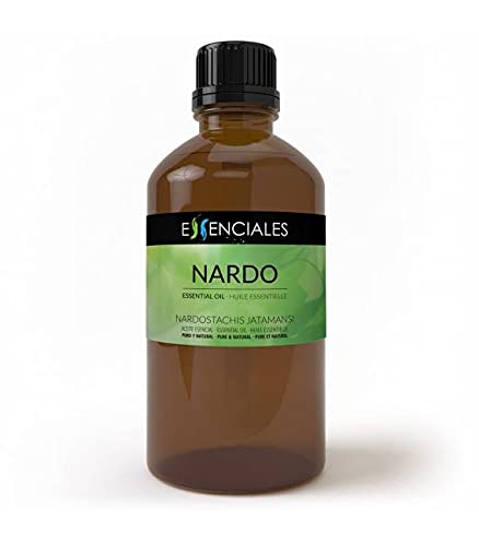 Essenciales - Aceite Esencial de Nardo, 100% Puro, 100 ml | Aceite esencial Nardostachis Jatamansi