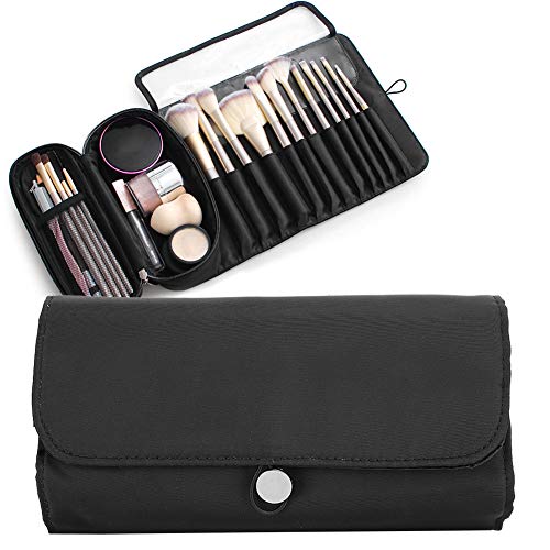 Estuche para brochas de Maquillaje, Estuche para cosméticos Estuche para lápices Estuche Enrollable Bolso de Mano Estuche para cosméticos Estuche para bolígrafos para Mujeres