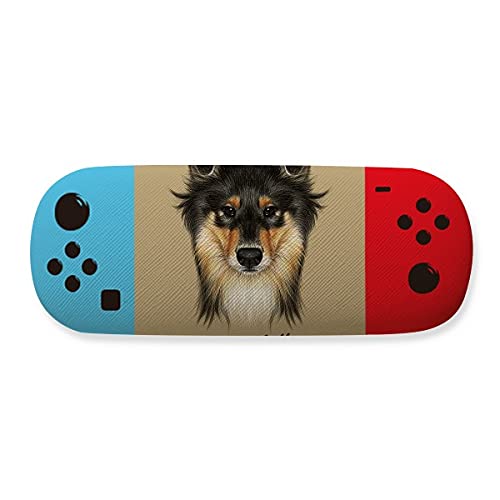 Estuche para gafas de almacenamiento de animales de pelo largo áspero Collie para mascotas