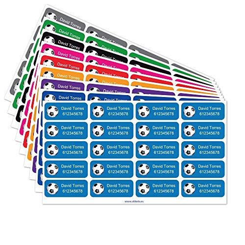 Etiquetas adhesivas Stikets® para marcar los libros, libretas, material escolar y todos los objetos de los niños (40)