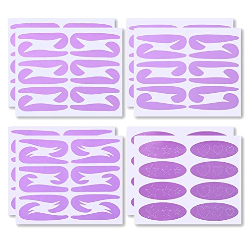 Eyeliner Stencil Pads 8 Unids con Alas De Consejo con Alas Conjunto De Plantillas De Ojos Conjuntamente Herramientas De Maquillaje De Ojos