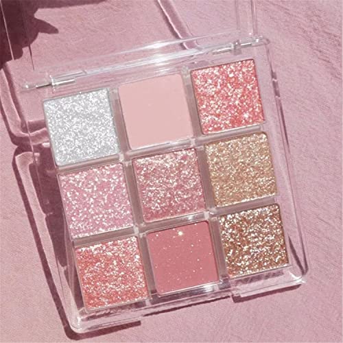 Eyeshadow Makeup Palette. Matte Shimmer 9 Colors High Pigmented Colorful Creamy Texture Eye Shadow Powder. Long Lasting Makeup Pallet. Velvety Texture Cosmetic Eye Shadows (Orange)