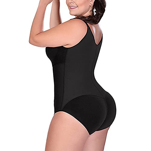 Fajas de Mujer,Body Faja Reductora Corsés Ajustable con Cremallera Faja Moldeadora Sin Costuras Control de Barriga sin Mangas Body Shaper Modeladoras Adelgazantes Shapewear Lenceria Talla Grande