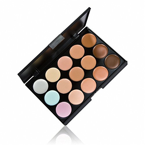 FantasyDay® 15 Colores Corrector Camuflaje Paleta de Maquillaje Cosmética Crema #1 - Perfecto para Sso Profesional y Diario