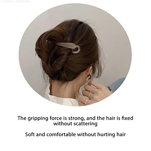 Fencelly 4 pinzas de pelo elegantes de plátano, clip de pelo vintage para cabello grueso, clip antideslizante para cola de caballo para mujeres y niñas