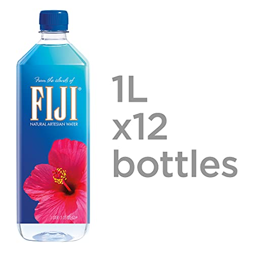 FIJI Natural Artesian Water, 33-Ounce Bottles (Pack of 12)