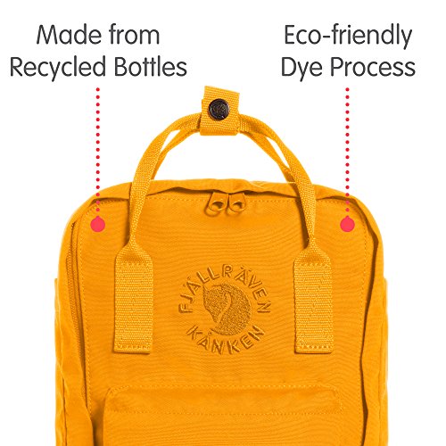 Fjällräven Re-Kånken Mini - Mochila, Unisex Adulto, Amarillo (Sunflower Yellow), 29 x 20 x 13 cm