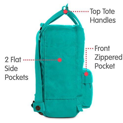 Fjällräven Re-Kånken Mini - Mochila, Unisex Adulto, Verde (Emerald), 29 x 20 x 13 cm