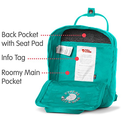 Fjällräven Re-Kånken Mini - Mochila, Unisex Adulto, Verde (Emerald), 29 x 20 x 13 cm