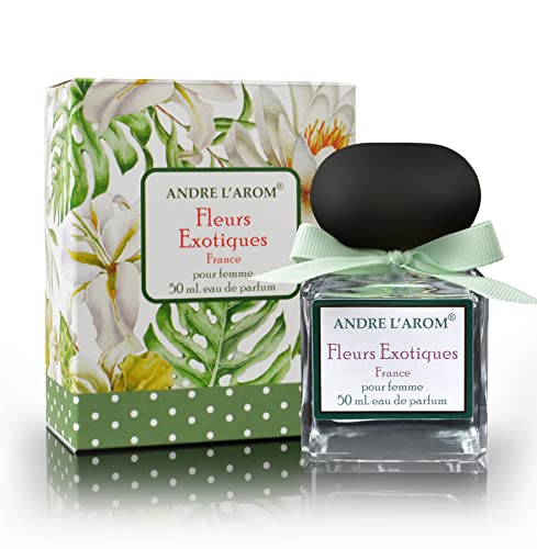FLEURS EXOTIQUES - Andre L’Arom - Eau de Parfum para mujer 50 ml - Floral, afrutado - Fabricado en Francia - Producto de Grasse