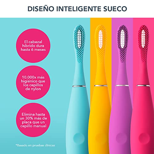 FOREO ISSA kids - Cepillo de dientes sónico para niños de 5 a 12 años, Merry Berry Shark