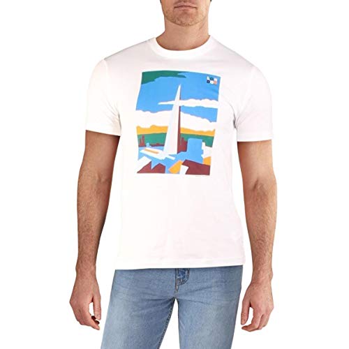 French Connection Men's Short Sleeve Crew Neck Regular Fit Graphic T-Shirt