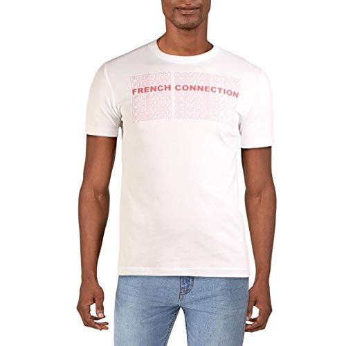 French Connection Men's Short Sleeve Crew Neck Regular Fit Graphic T-Shirt