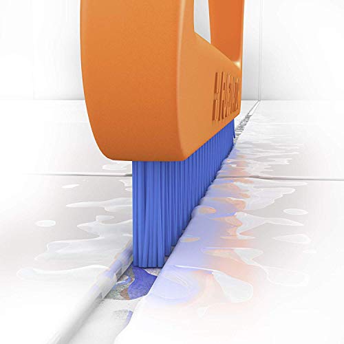 Fuginator - Cepillo para Juntas de Azulejos, Color Naranja y Azul - Innovador Cepillo de lechada para Limpieza de Juntas en el baño, Cocina y hogar (1)