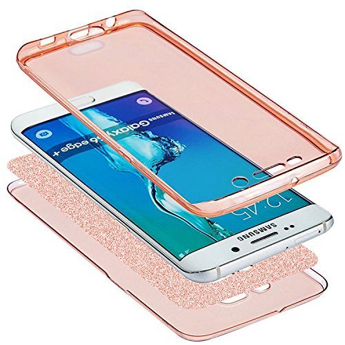 Funda completa para Samsung Galaxy S7 (protección total de 360º), de ikasus, transparente, ultradelgada y brillante, de poliuretano termoplástico