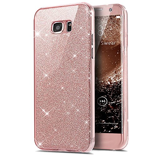Funda completa para Samsung Galaxy S7 (protección total de 360º), de ikasus, transparente, ultradelgada y brillante, de poliuretano termoplástico