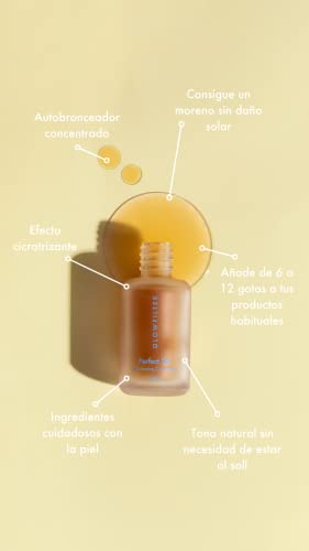 G Glowfilter Tag Your Skin - Get Wedding Ready (Perfect Tan + Spotlight + Click Balm) | Autobronceador Concentrado Ampollas Flash Bálsamo Labial - Uso Diario Ideal para Todo Tipo de Pieles Vegano