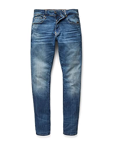 G-STAR RAW, hombres Jeans Revend Skinny , Multicolor (medium indigo aged 8968-6028), 30W / 32L