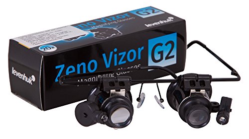 Gafas Lupa Levenhuk Zeno Vizor G2 de Gran Aumento con Iluminación por LED para Uso Profesional