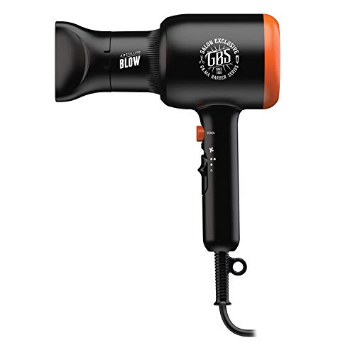 Gama Italy Professional Secador profesional de hombre Absolute Blow – 2000 W de potencia, compacto y manejable, ideal para el peinado de barba y cabello – 525 g